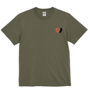 JOFピースハート刺繍Tシャツ
